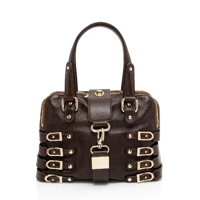  Grab Stylish Bags Before They're GoneJimmy Choo Leather Blythe Medium Satchel (SHF-c0DbDp)