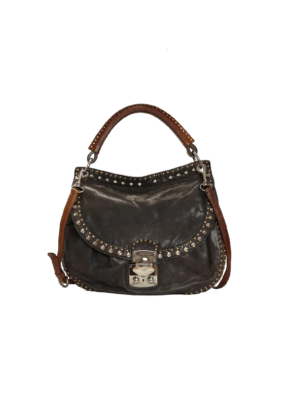  Premium Handbags At Unbeatable MarkdownsLEATHER STUDDED BAG