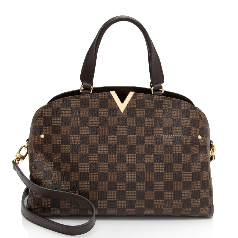  Classic And Modern Handbags Now More AffordableLouis Vuitton Damier Ebene Kensington Bowling Satchel (SHF-OyYSEG)