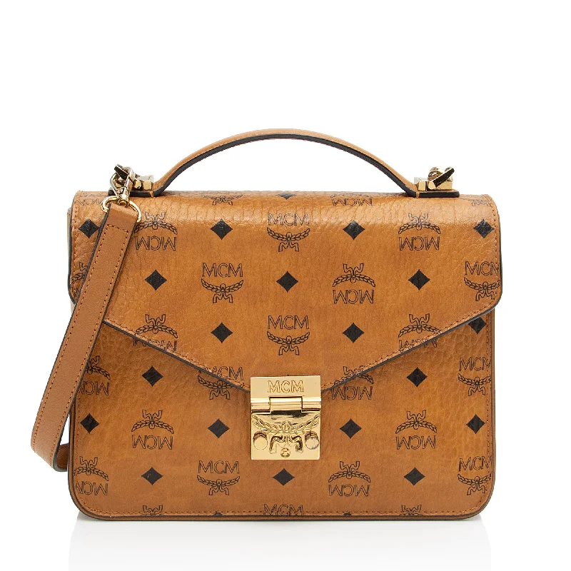  Stylish Totes, Exclusive SavingsMCM Visetos Patricia Medium Satchel (SHF-cXh4vZ)