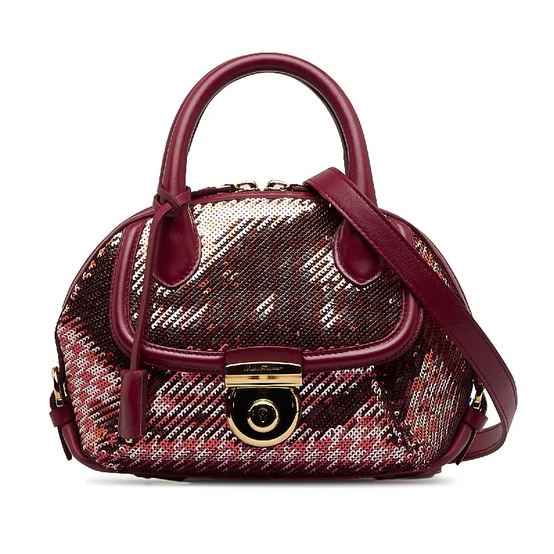  Trendy Totes, Shop & SaveSalvatore Ferragamo Mini Sequin Fiamma Satchel (SHG-cIGXFP)